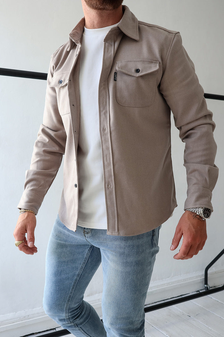 Chemise décontractée en coton doux pour homme 3