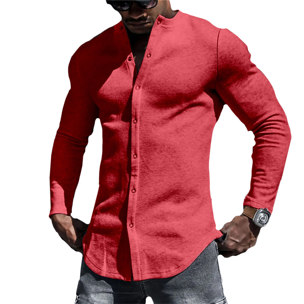 Chemise décontractée homme en tissu premium, coupe relaxée 2