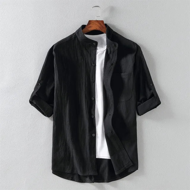 Chemise en coton homme à manches courtes élégante et moderne 0