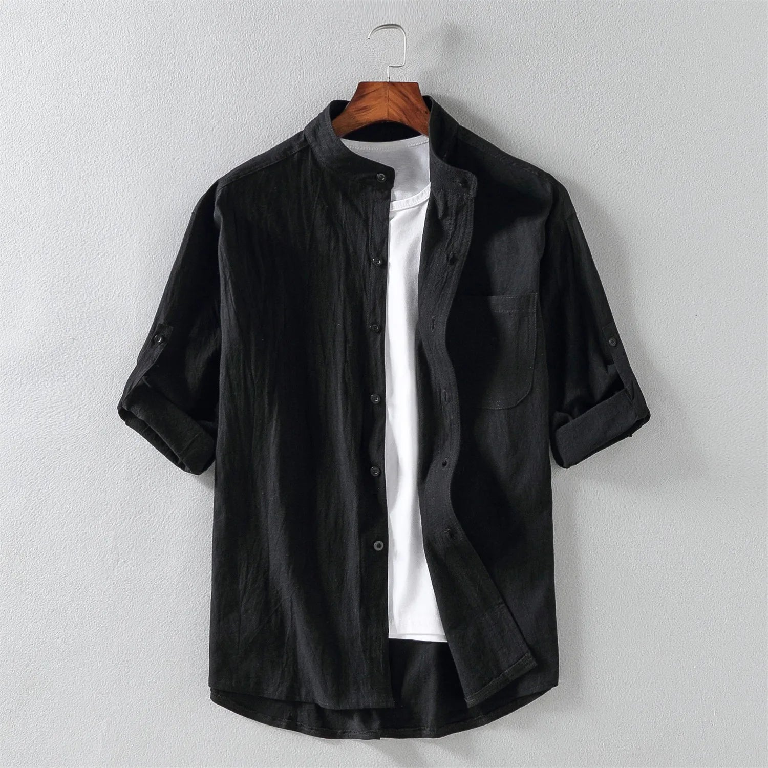 Chemise en coton homme à manches courtes élégante et moderne 4