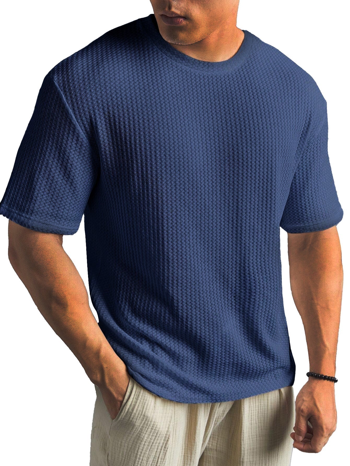 Chemise en coton homme basique élégante 0