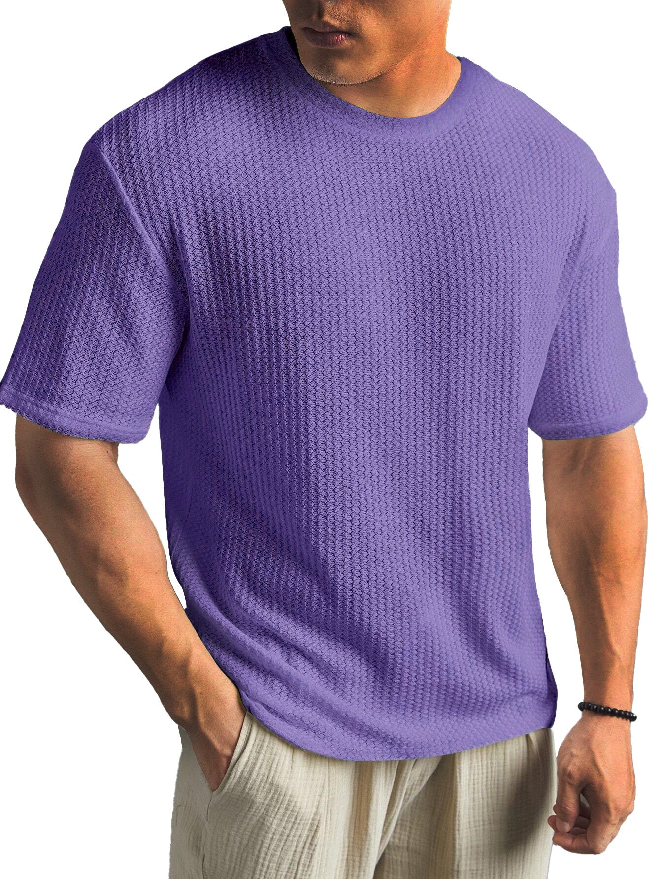 Chemise en coton homme basique élégante 1