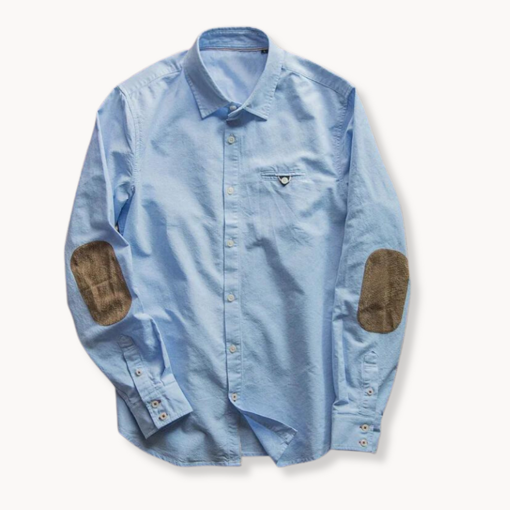 Chemise en coton homme classique avec patch 1