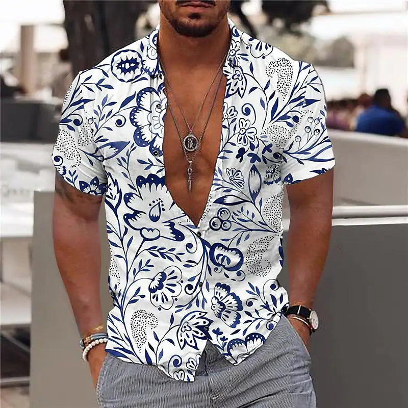 Chemise en coton homme design moderne, coupe ajustée 0
