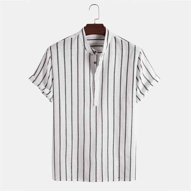 Chemise en coton homme élégante, design moderne, coupe ajustée 0