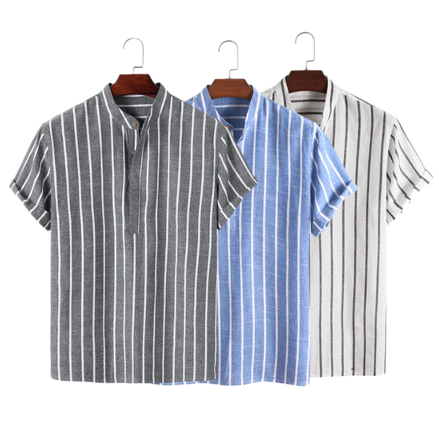 Chemise en coton homme élégante, design moderne, coupe ajustée 1