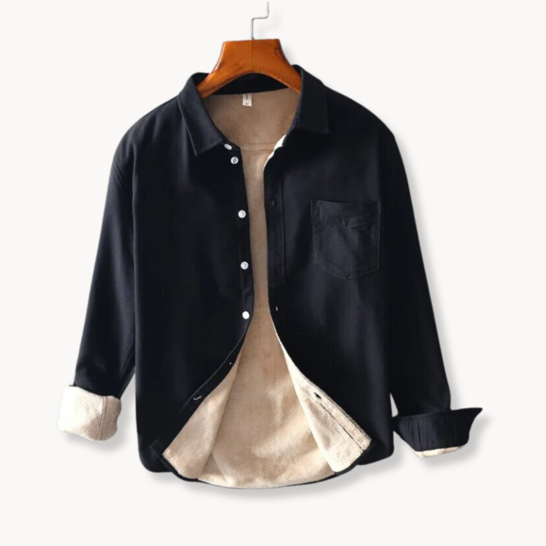 Chemise en flanelle homme élégante avec col classique 1