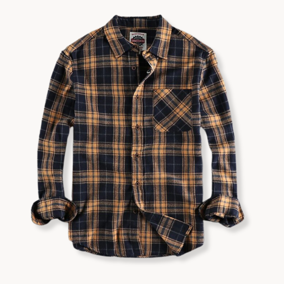 Chemise en flanelle homme en coton doux 0