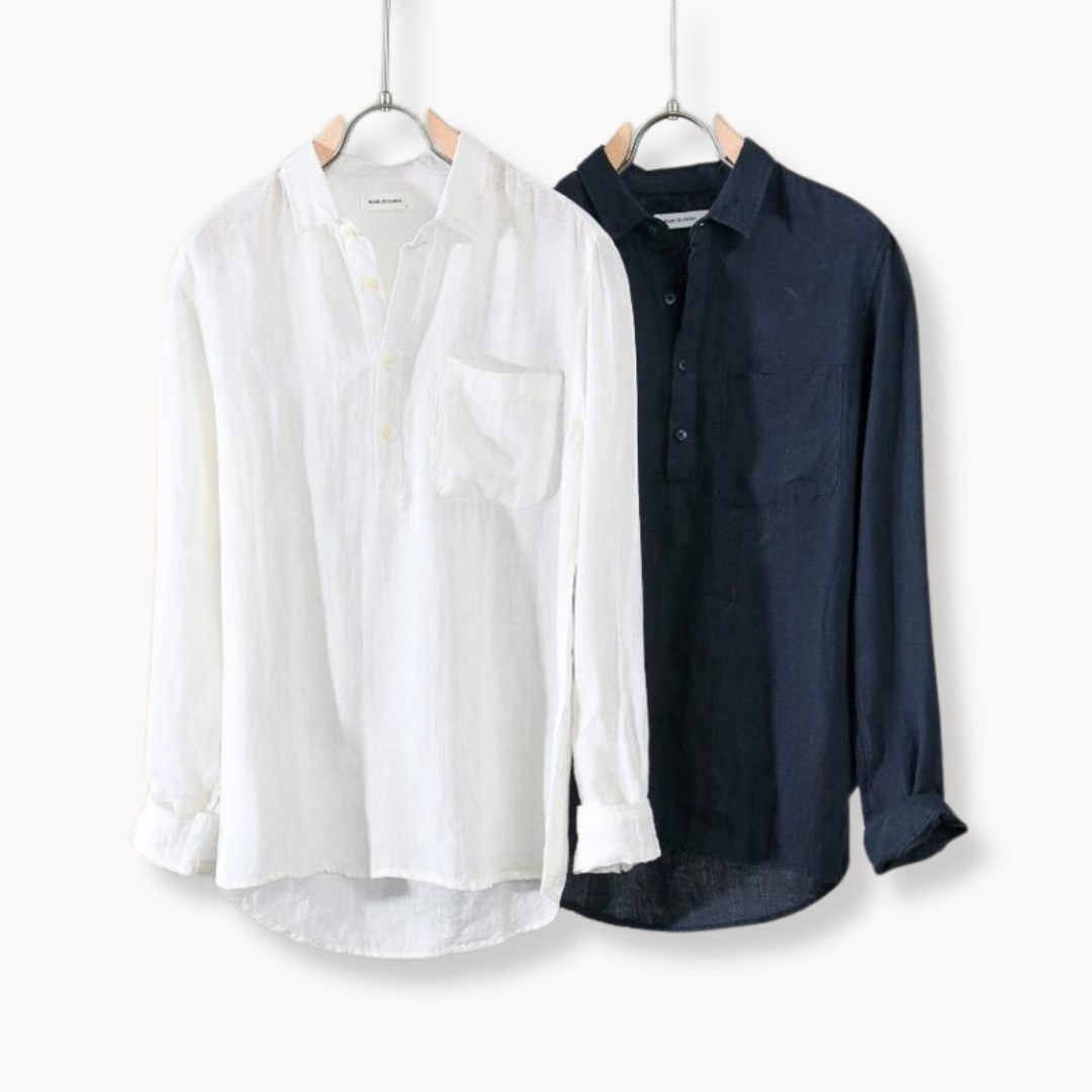 Chemise en lin homme Sorrento avec col classique 2