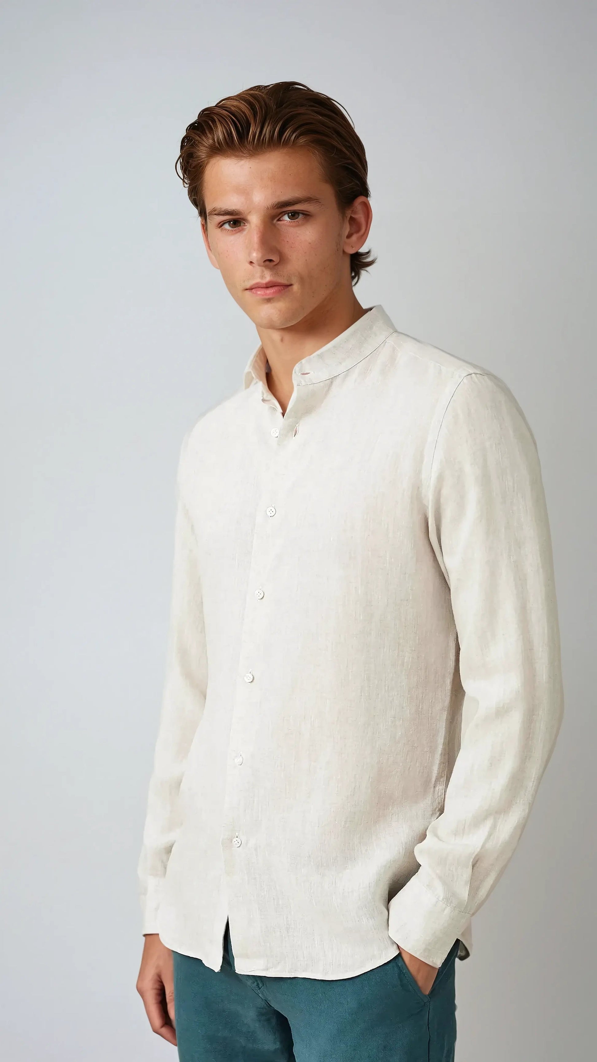 Chemise Lin Élégante 1