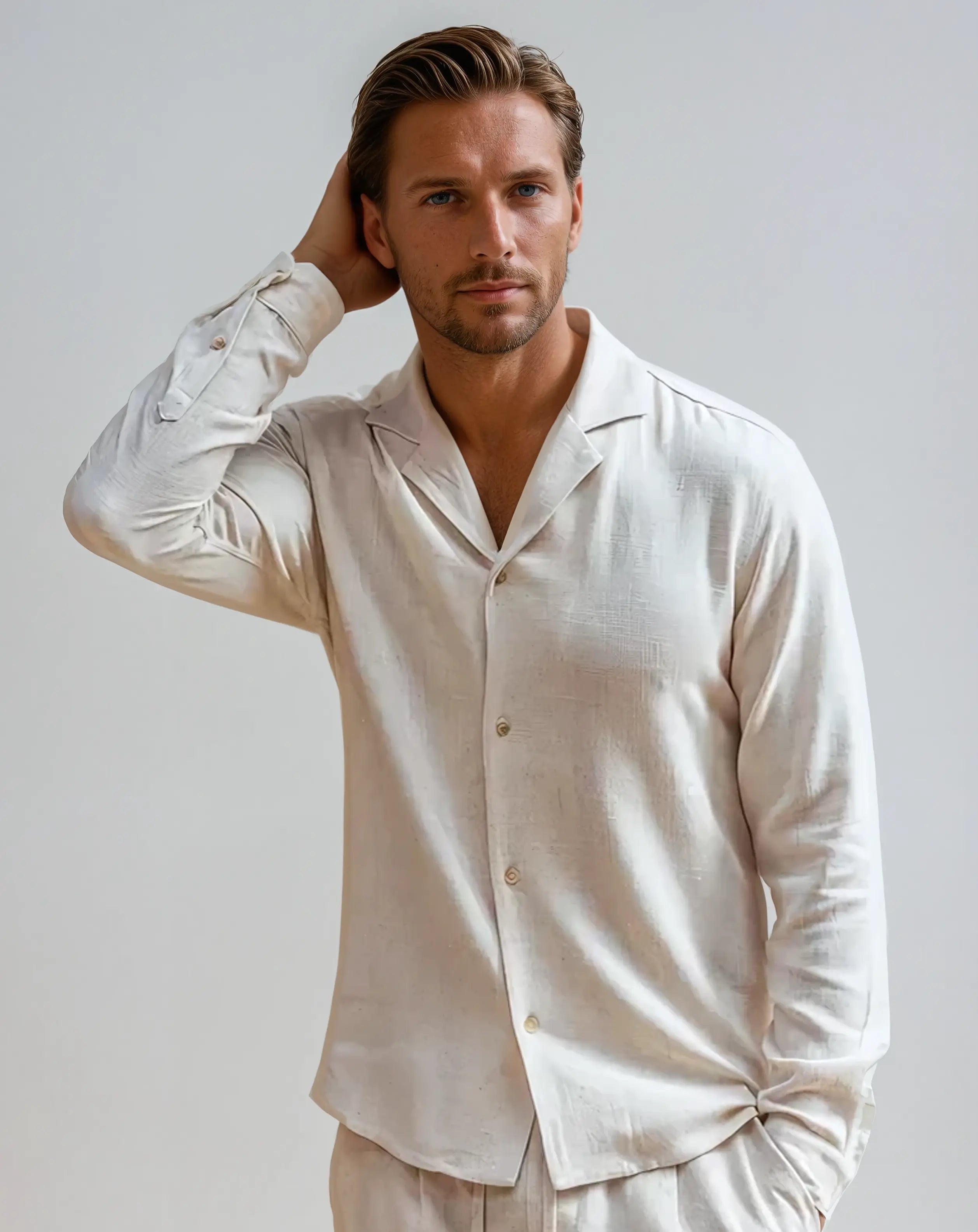 Chemise Lin Élégante 1