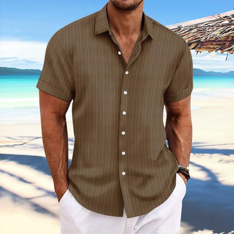 Chemise en lin homme décontractée et confortable 7