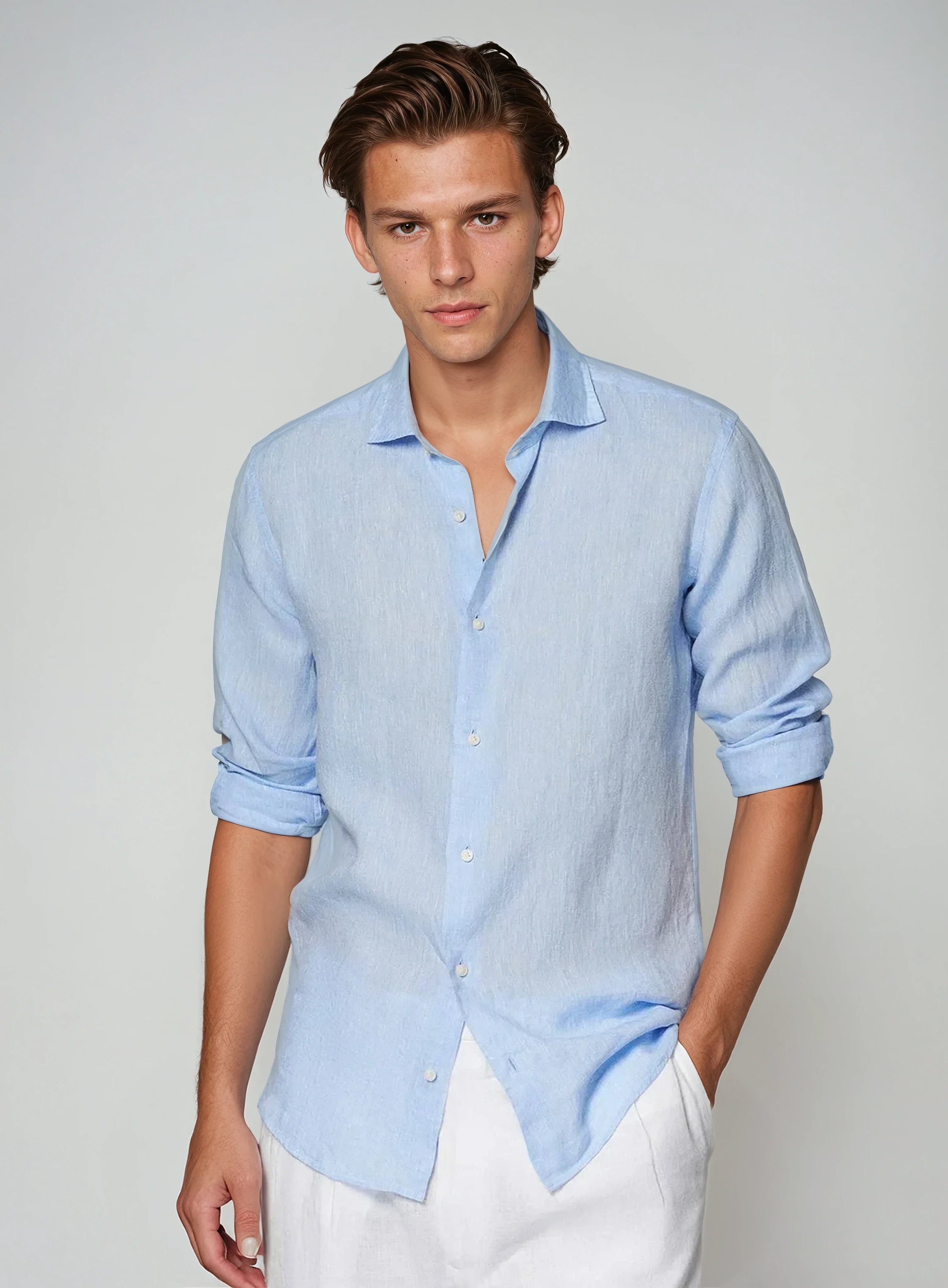 Chemise Lin Élégante 1