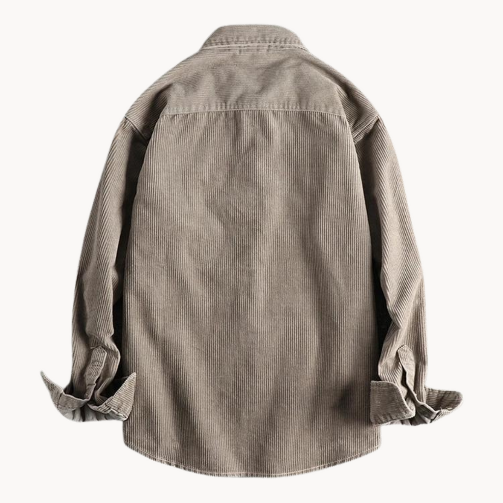 Chemise en velours côtelé pour homme en coton classique 2
