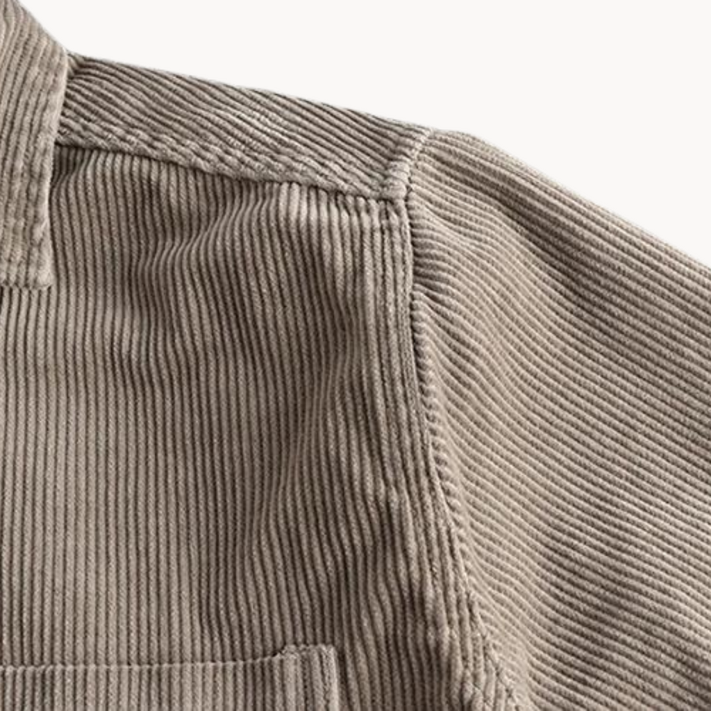 Chemise en velours côtelé pour homme en coton classique 3
