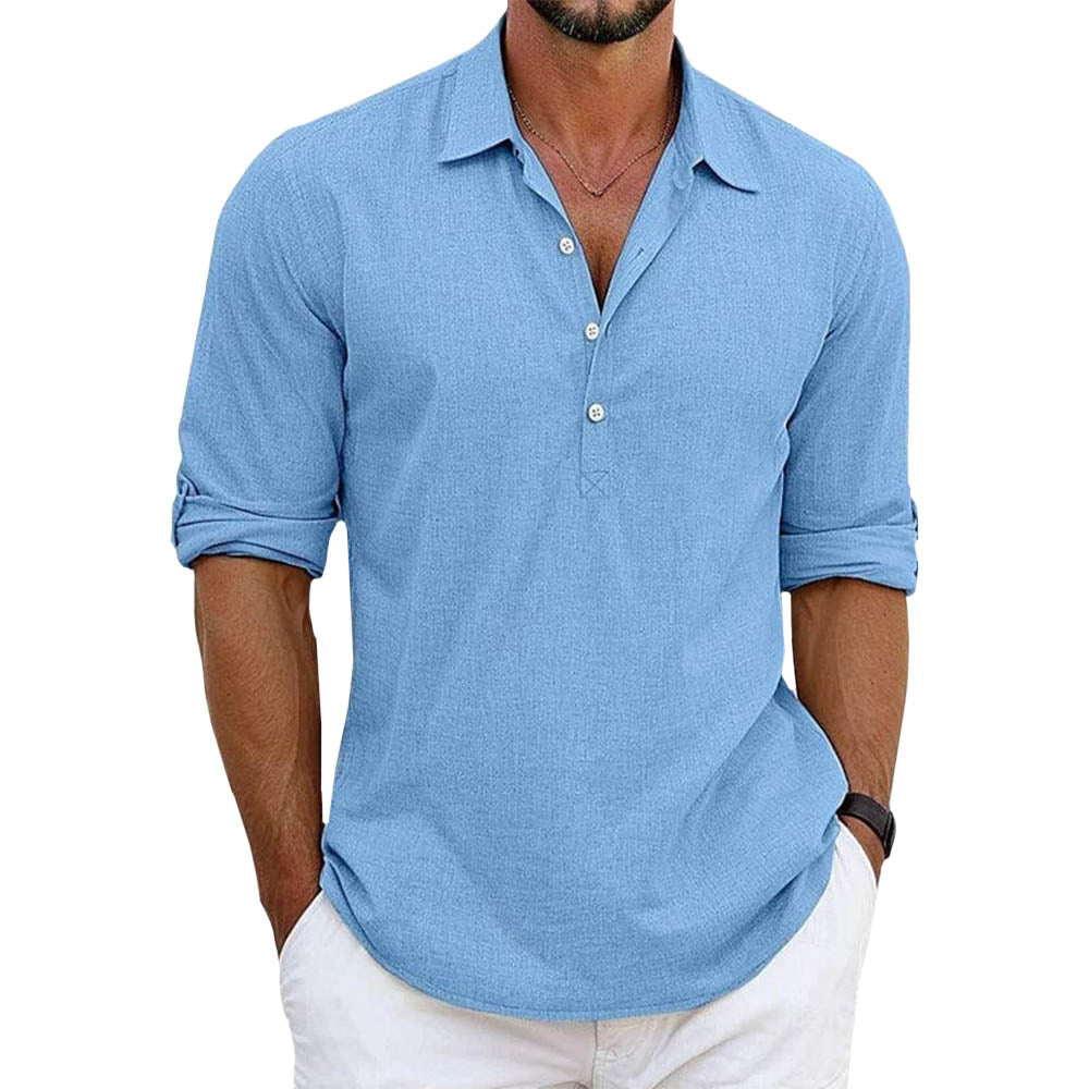 Chemise habillée en tissu de luxe pour homme élégante 1