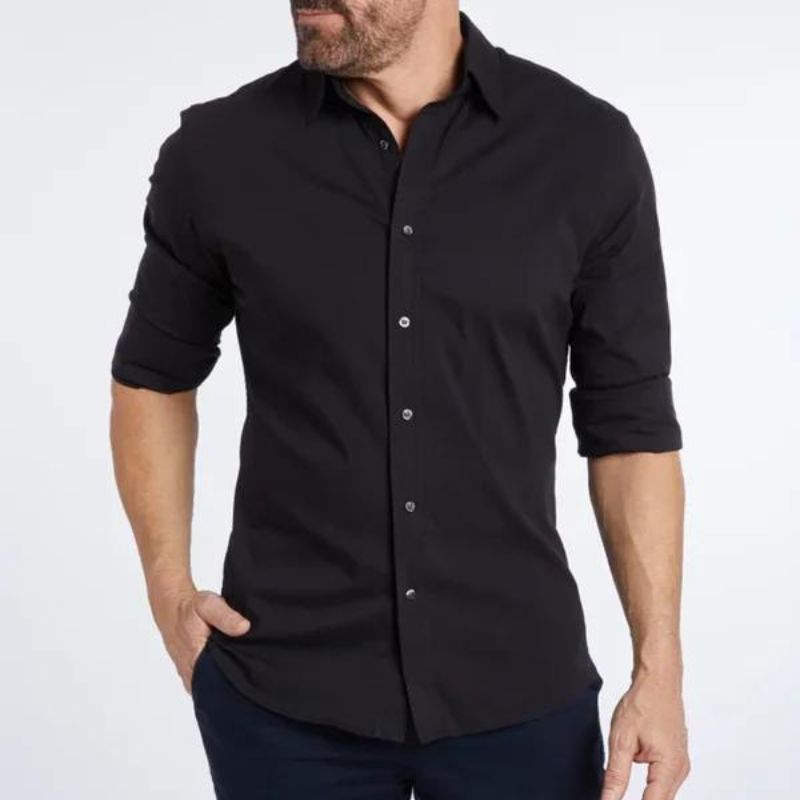 Chemise homme élégante avec fermeture éclair anti-rides 1