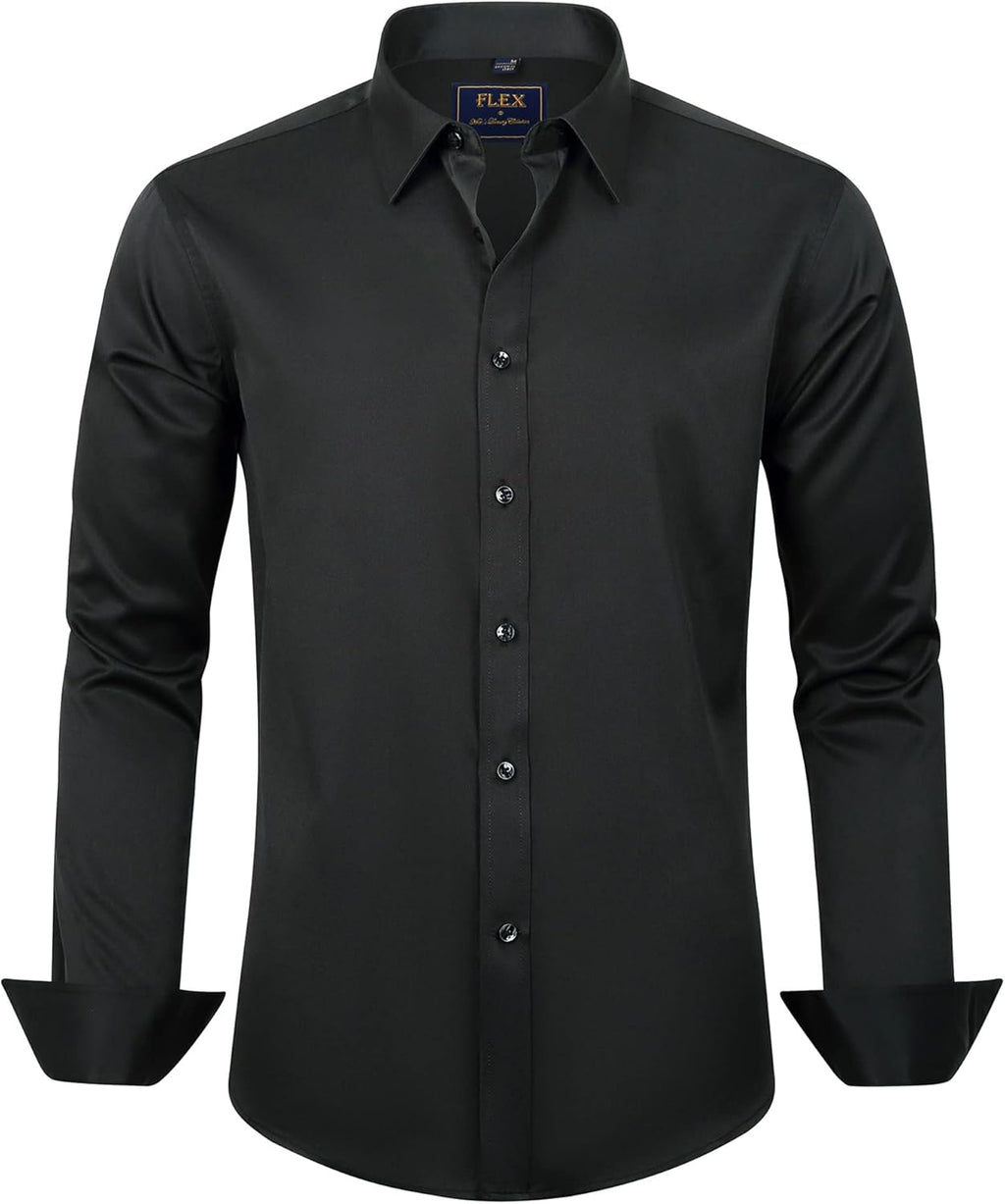 Chemise stretch homme élégante avec col classique 0