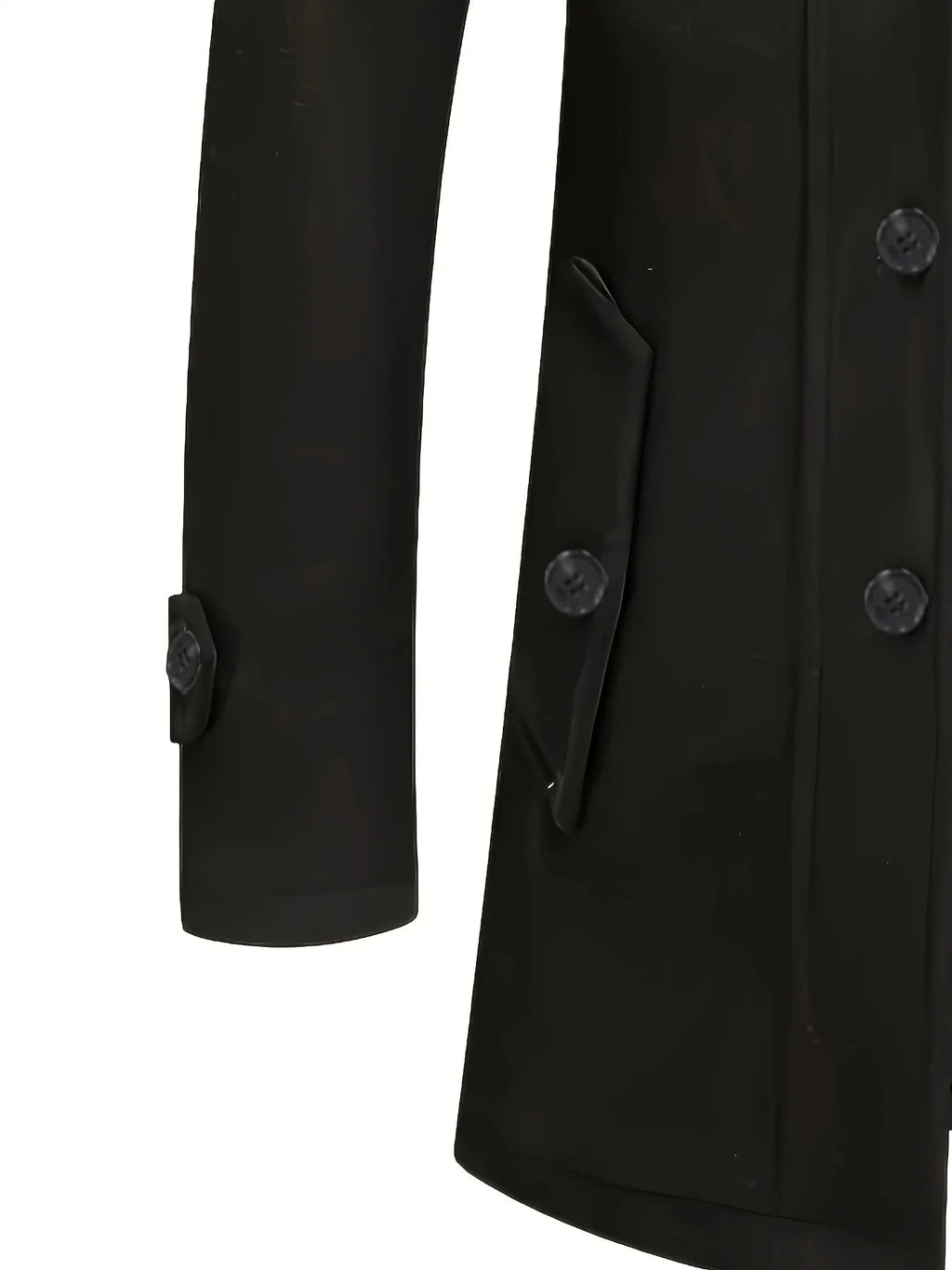 Manteau en laine homme hiver élégant et résistant au vent 3