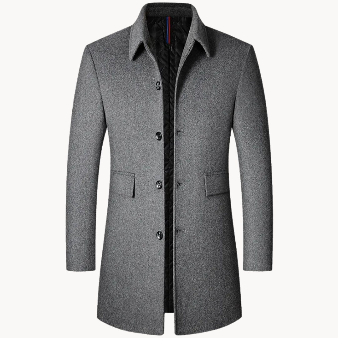 Manteau en laine pour homme élégant et moderne 0