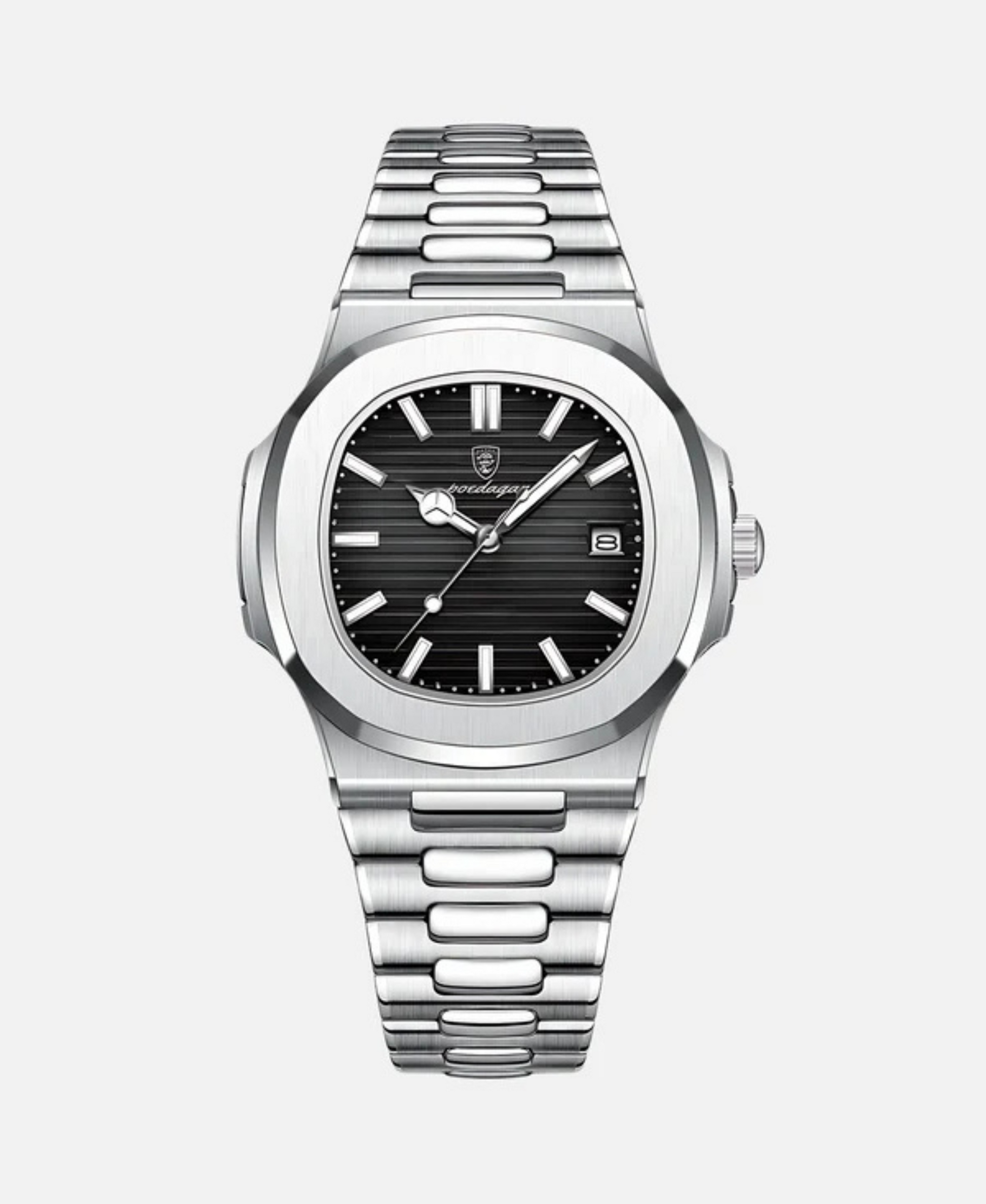 Montre homme en acier inoxydable avec verre saphir 10 ATM 4