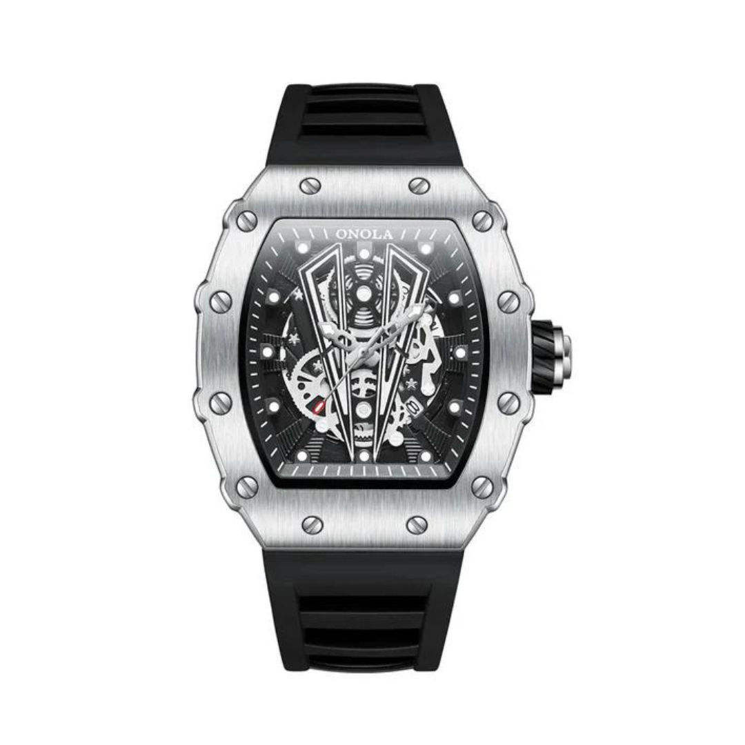 Montre homme luxe en acier inoxydable avec bracelet ajustable 1