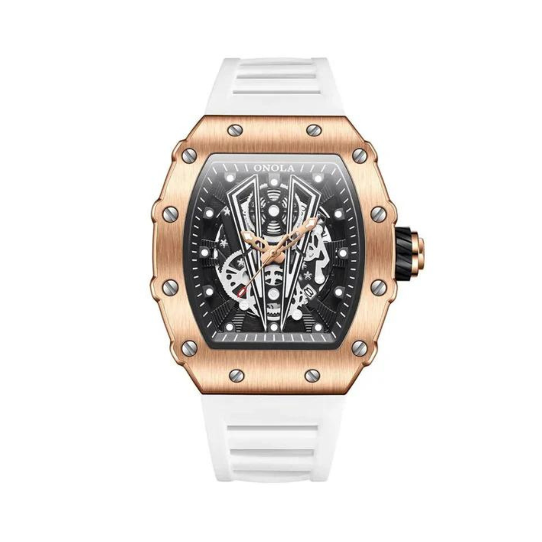 Montre homme luxe en acier inoxydable avec bracelet ajustable 2