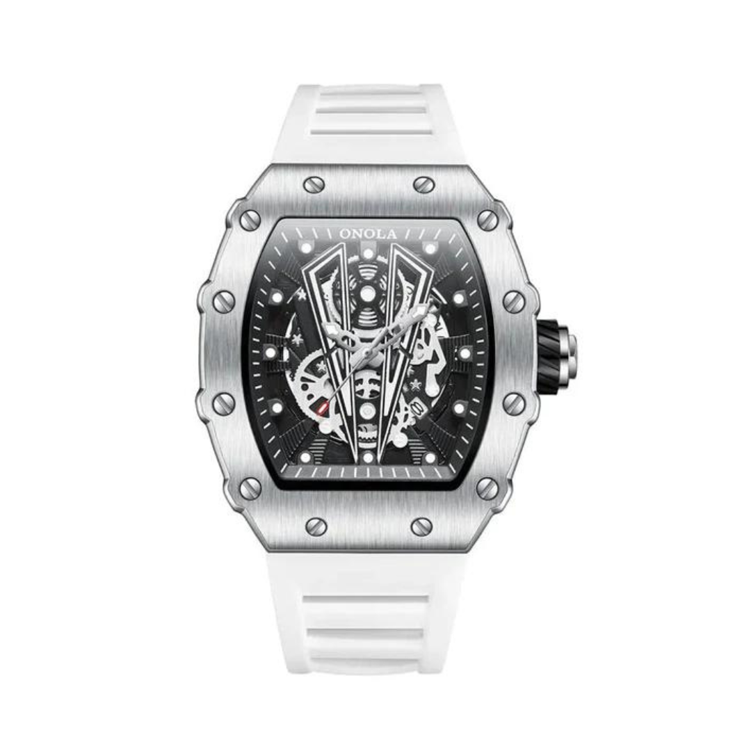 Montre homme luxe en acier inoxydable avec bracelet ajustable 3