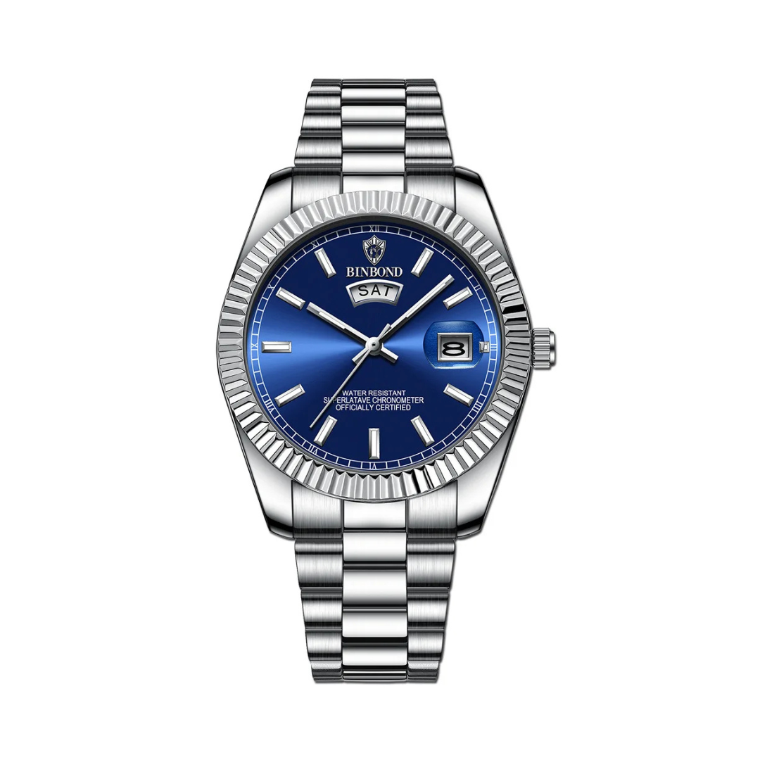 Montre homme luxe en acier inoxydable avec design sophistiqué 0
