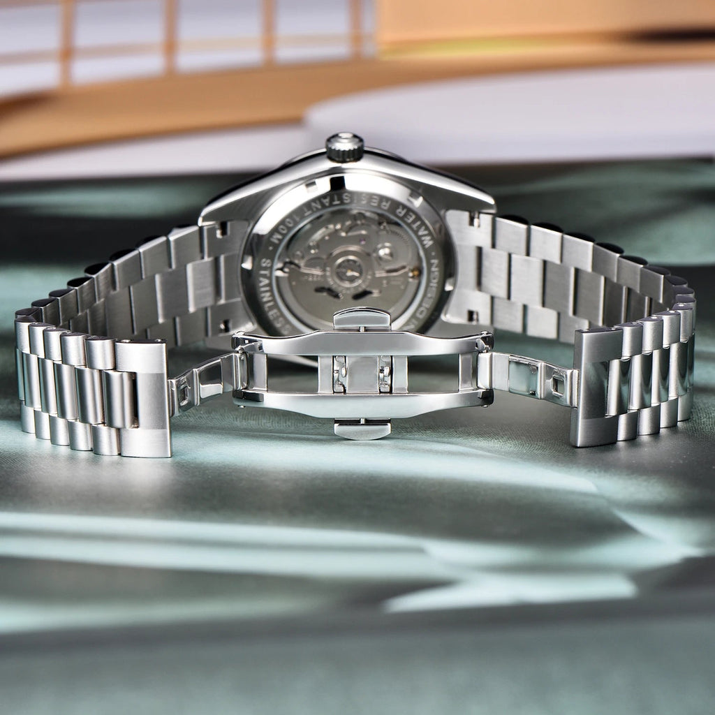 Montre homme luxe en acier inoxydable avec design sophistiqué 2