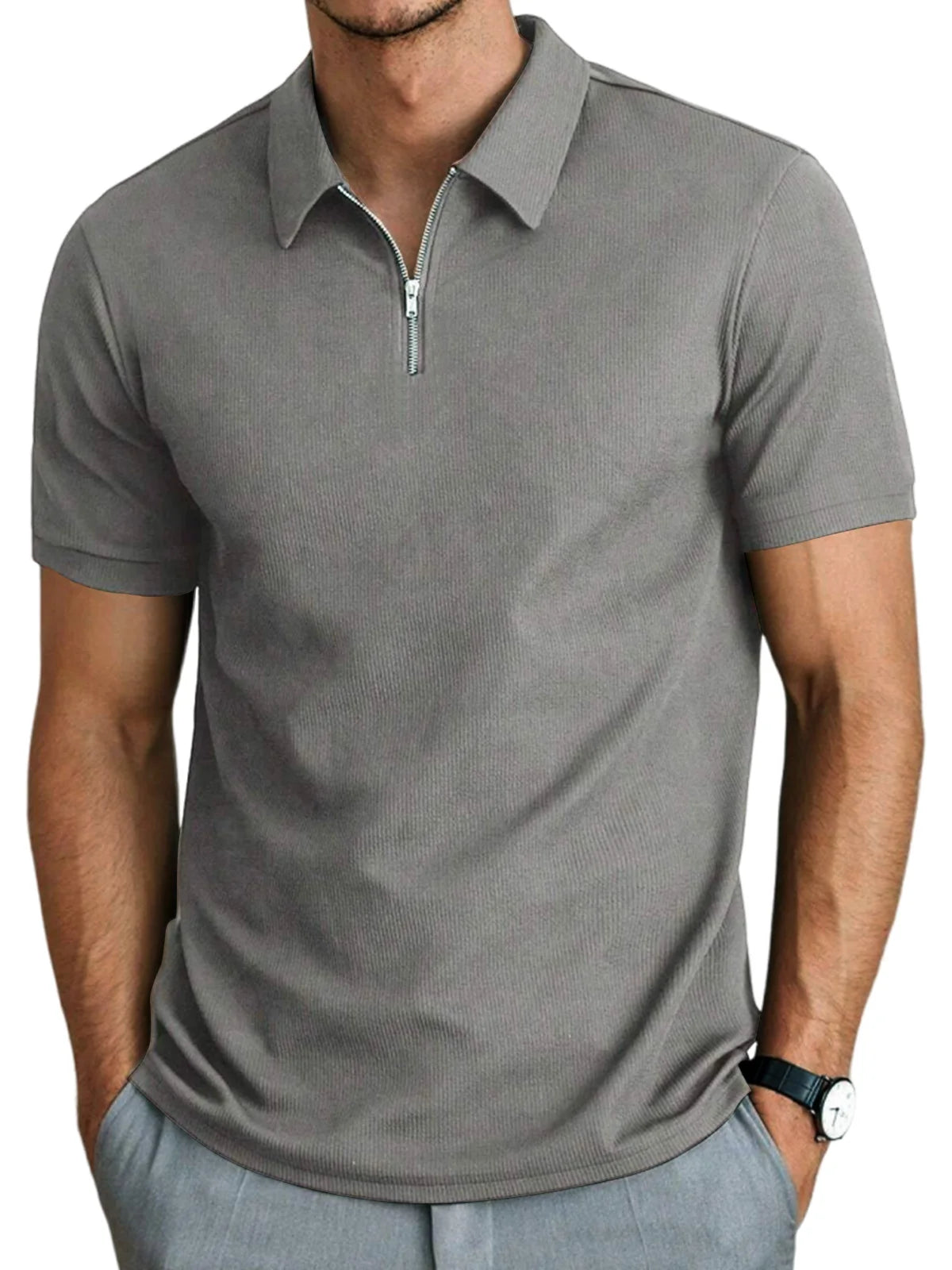 Polo Décontracté en Tissu Léger pour Homme - Été 2