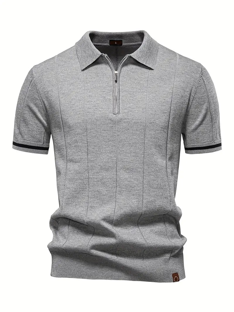 Polo Manche Longue Homme en Coton Coupe Moderne 0