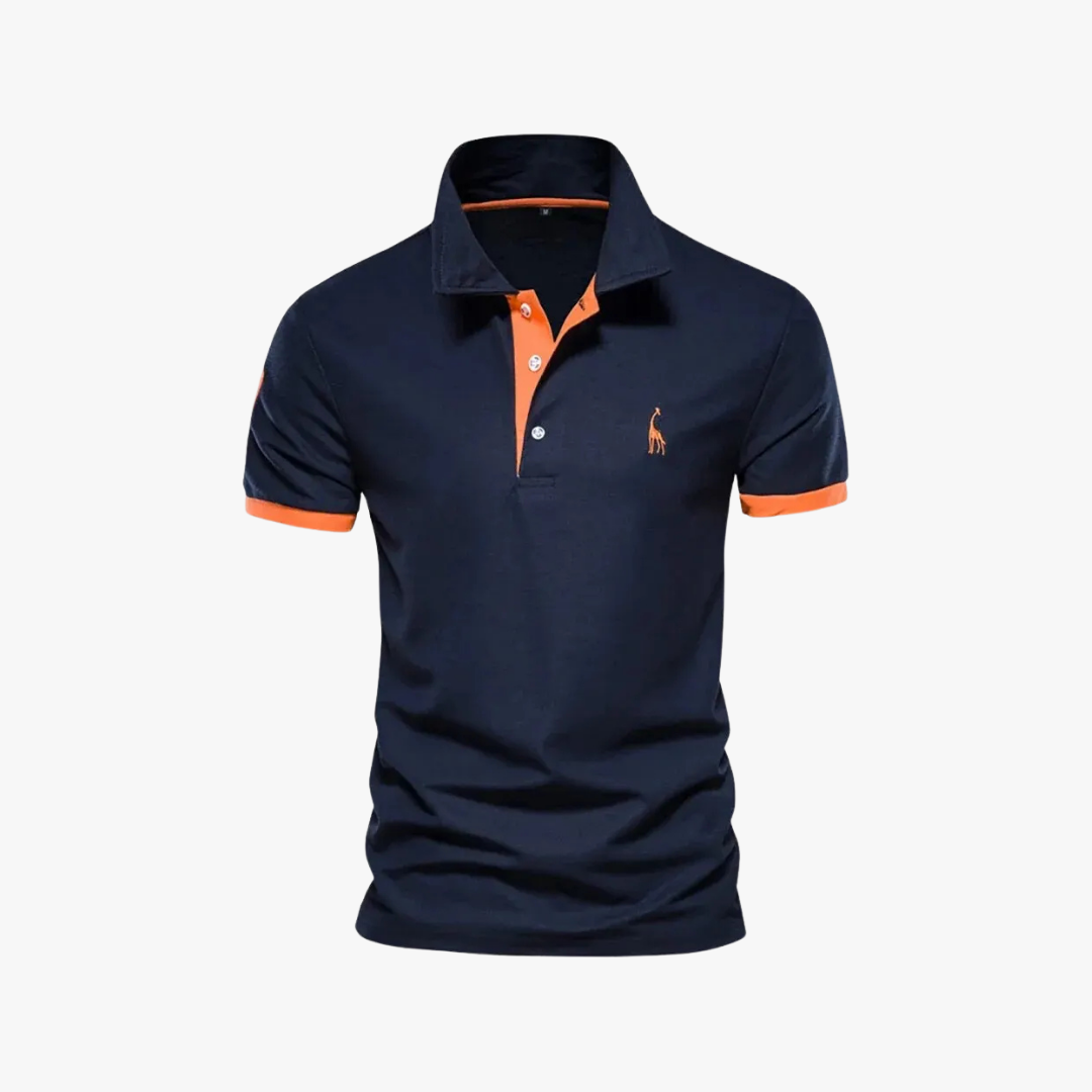Polo à manches courtes homme en coton slim-fit 0