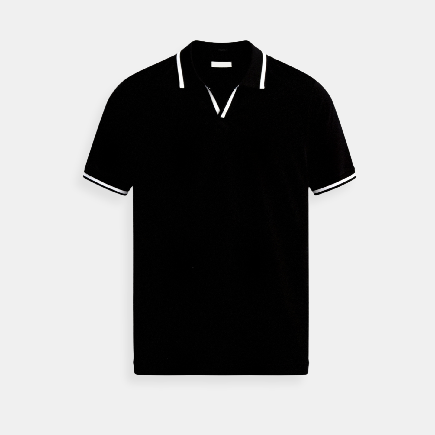 Polo ajusté en coton pour homme, style moderne 1