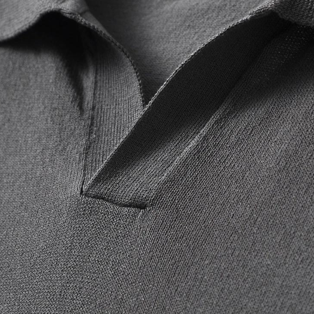 Polo décontracté en tissu doux pour femme sans boutons 3