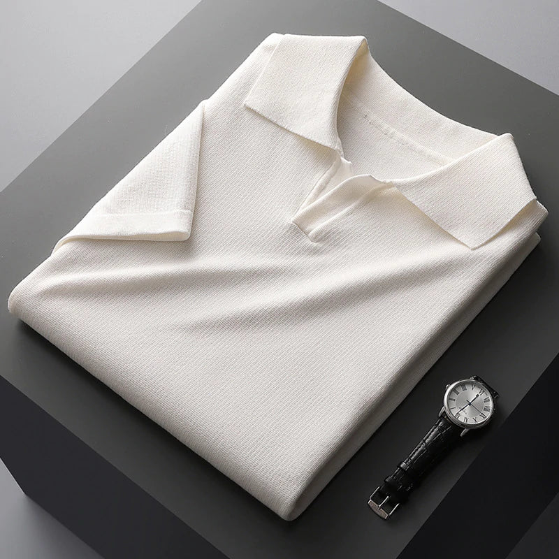 Polo en coton classique pour homme avec col moderne 1