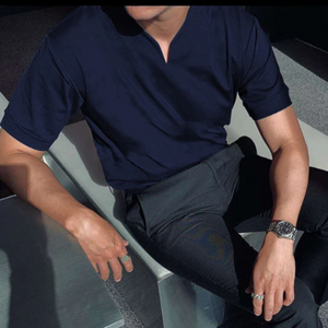 Polo en coton homme à manches courtes pour l'été 0