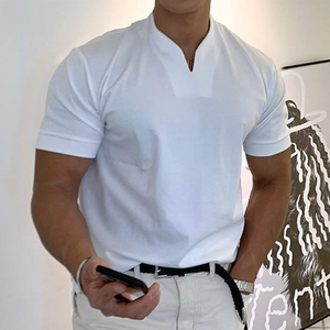 Polo en coton homme à manches courtes pour l'été 1