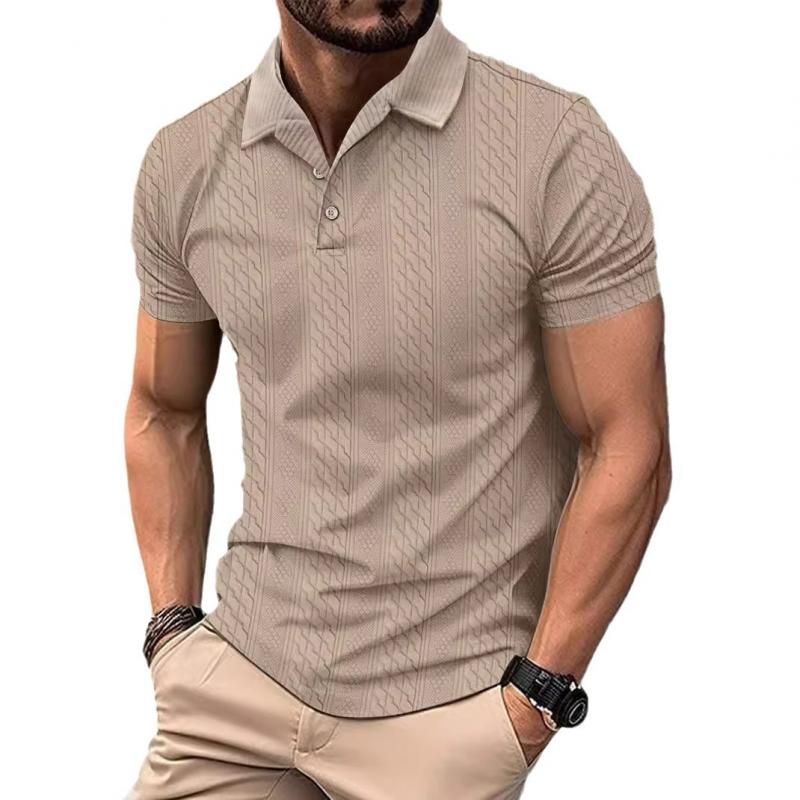 Polo en jacquard pour homme avec col classique 0