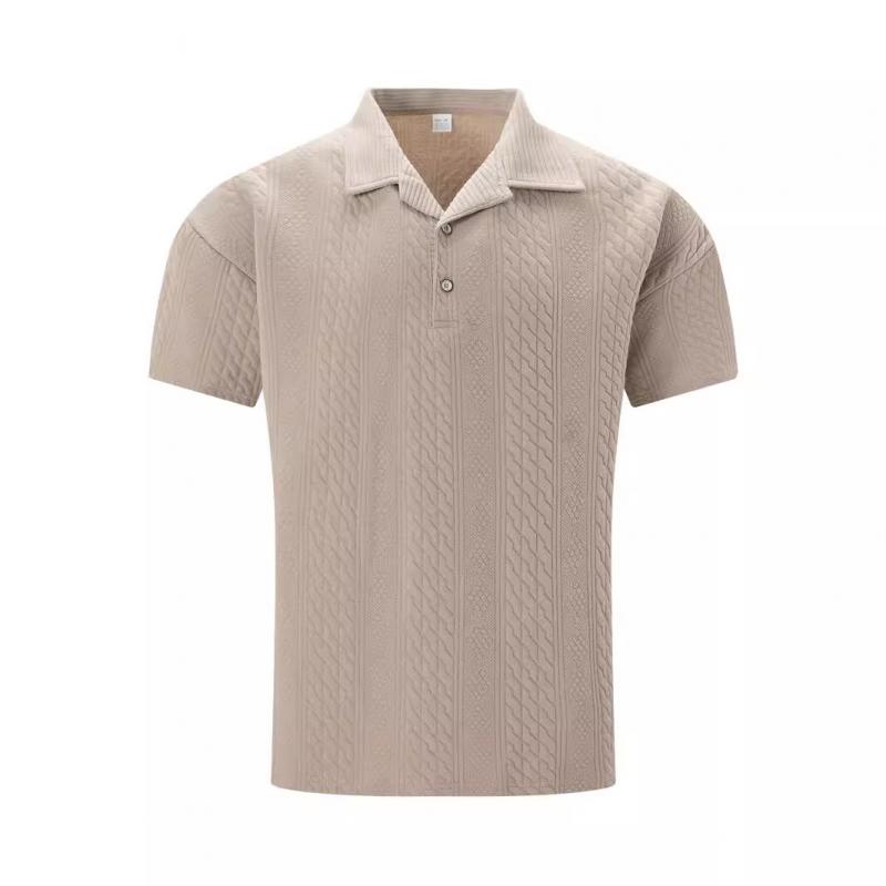 Polo en jacquard pour homme avec col classique 1