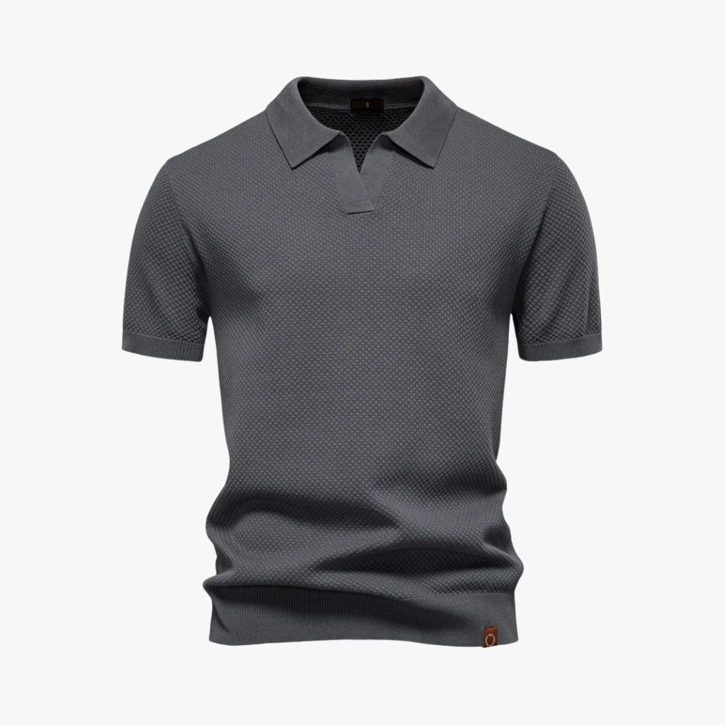 Polo en tricot doux pour homme, élégant et confortable 0