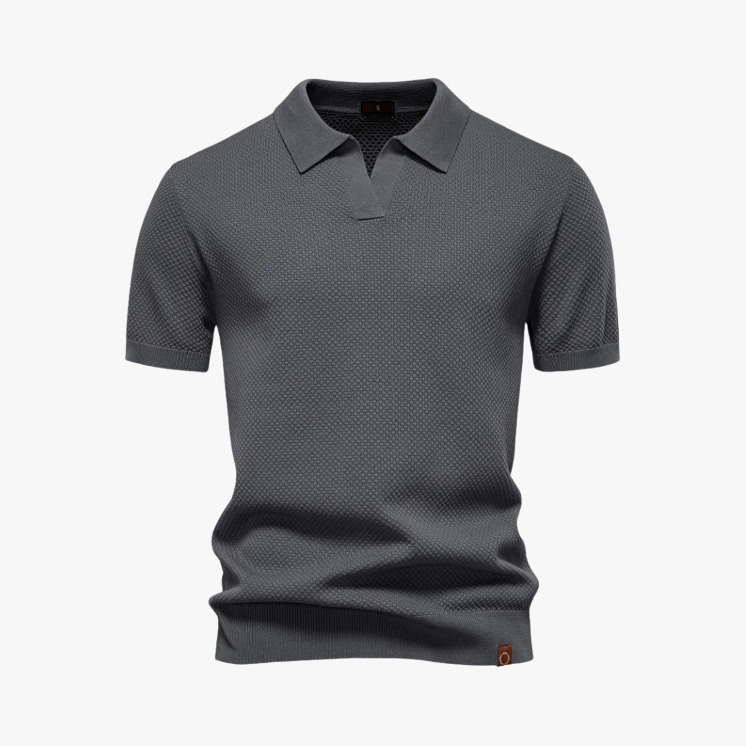 Polo en tricot doux pour homme, élégant et confortable 0