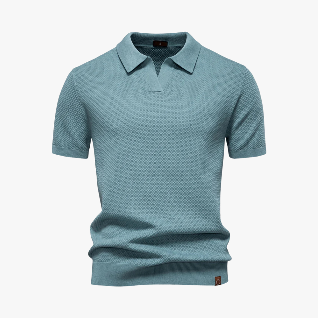 Polo en tricot doux pour homme, élégant et confortable 5