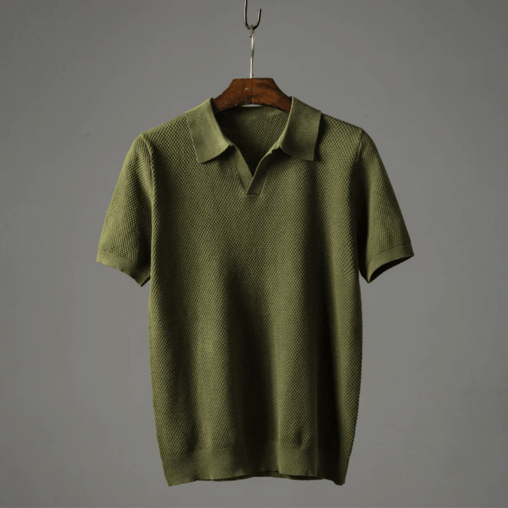 Polo en tricot homme élégant et respirant 0
