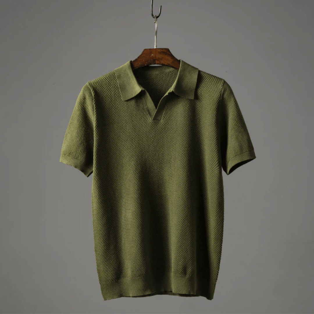 Polo en tricot homme élégant et respirant 0
