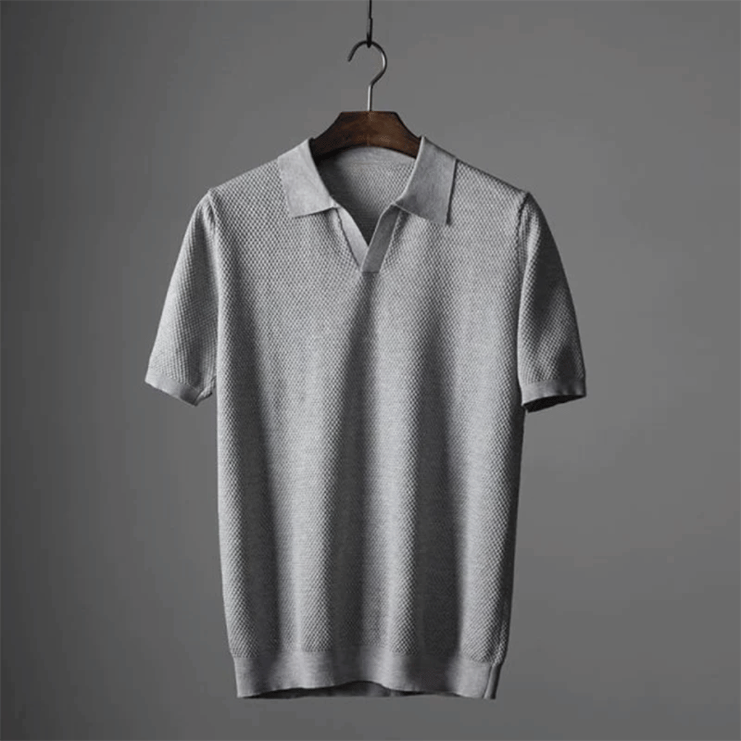 Polo en tricot homme élégant et respirant 1