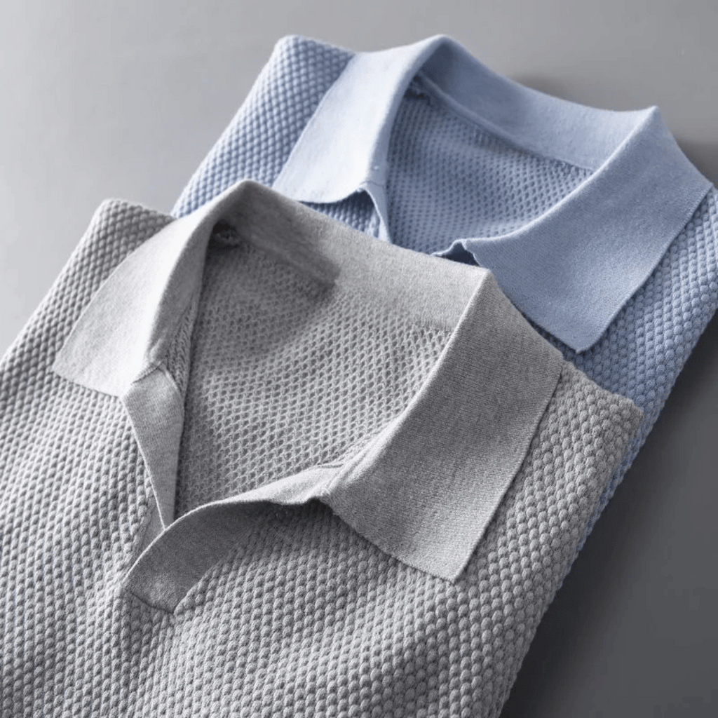 Polo en tricot homme élégant et respirant 4
