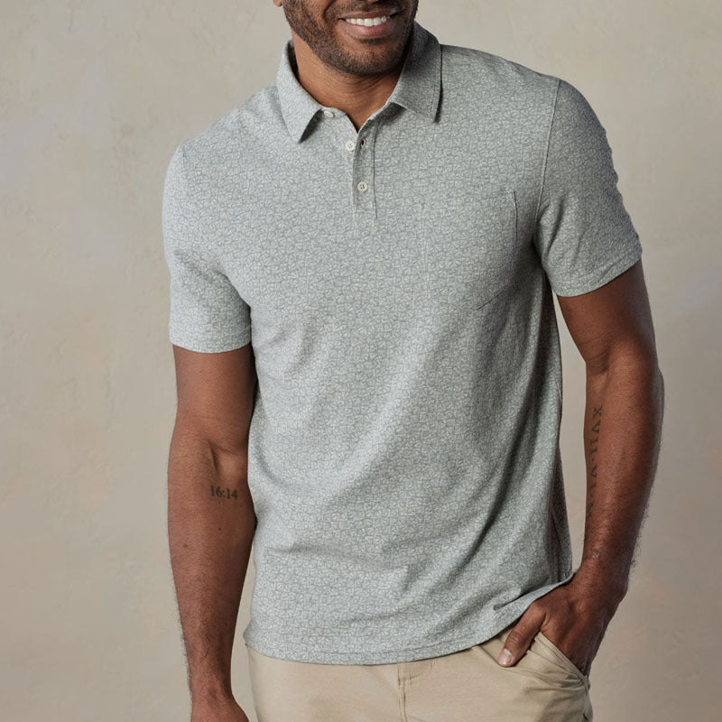 Polo homme à manches courtes avec poche poitrine 0