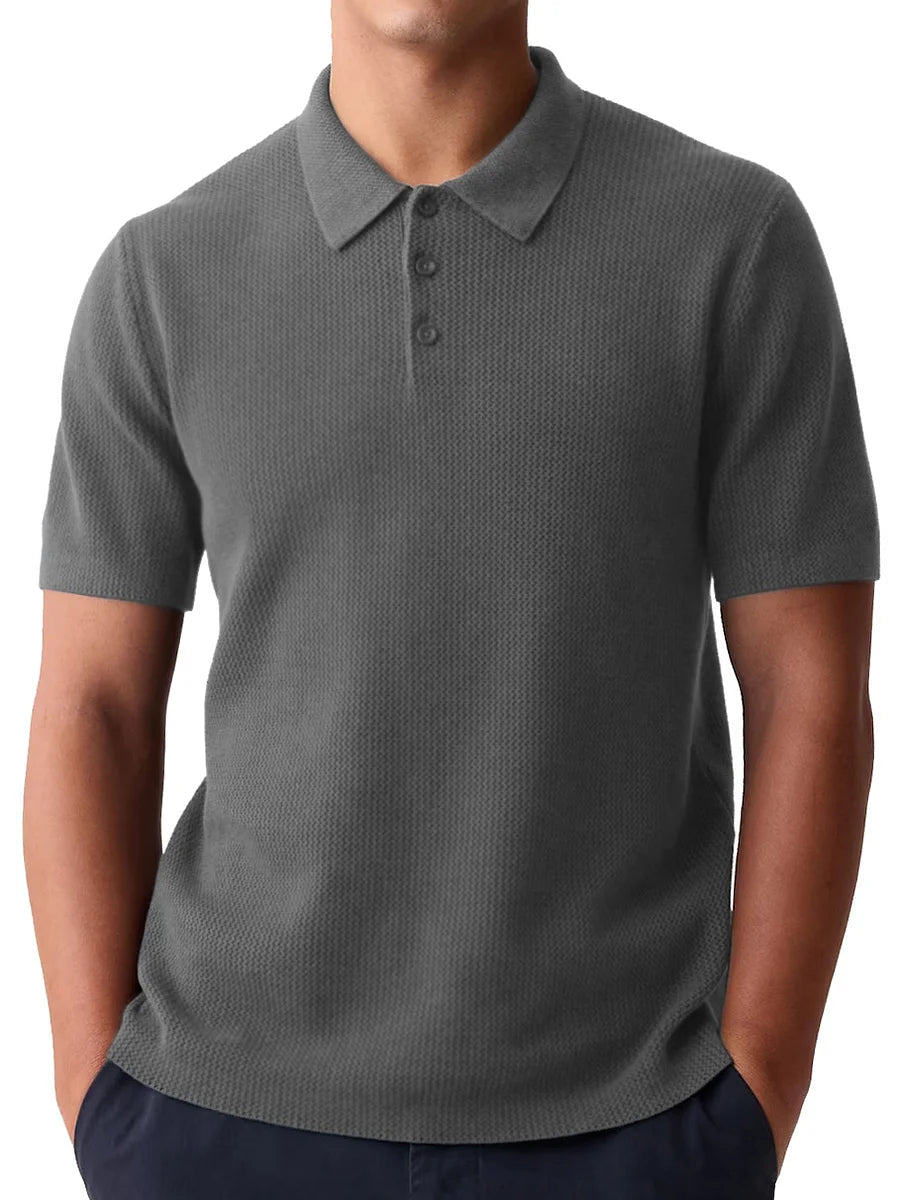 Polo homme en coton léger, coupe estivale décontractée 1