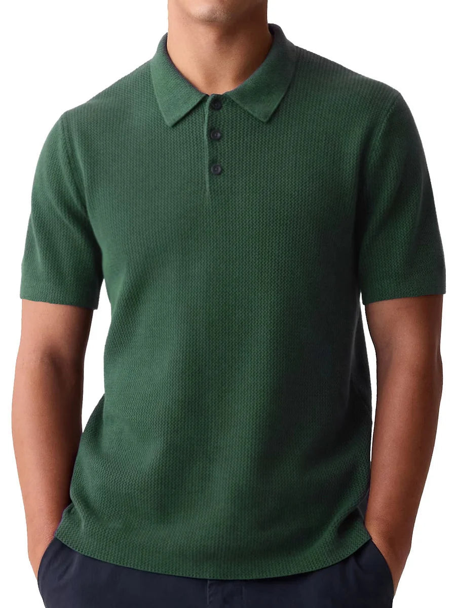 Polo homme en coton léger, coupe estivale décontractée 3
